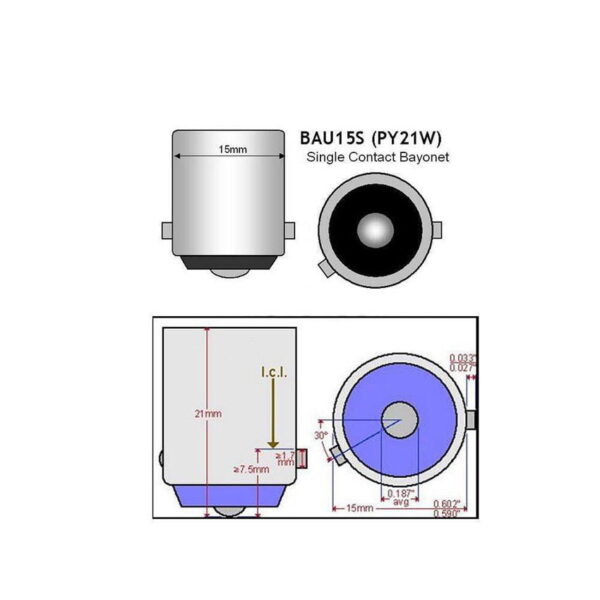 Becuri semnalizare BAU15s cu led (fara eroare) - imagine 5