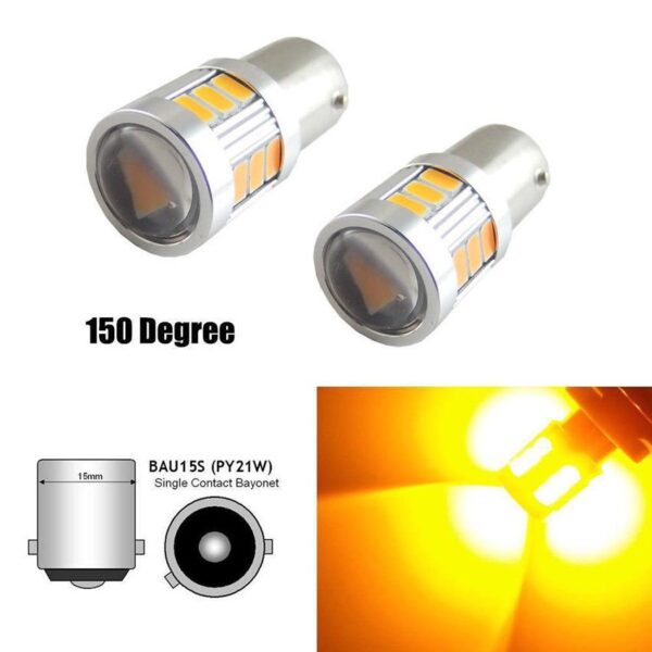 Becuri semnalizare BAU15s cu led (fara eroare) - imagine 8