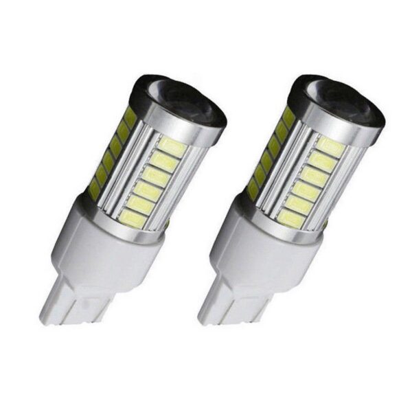Set becuri T20 dublu filament W21W 7443 33 LED SMD - imagine 2