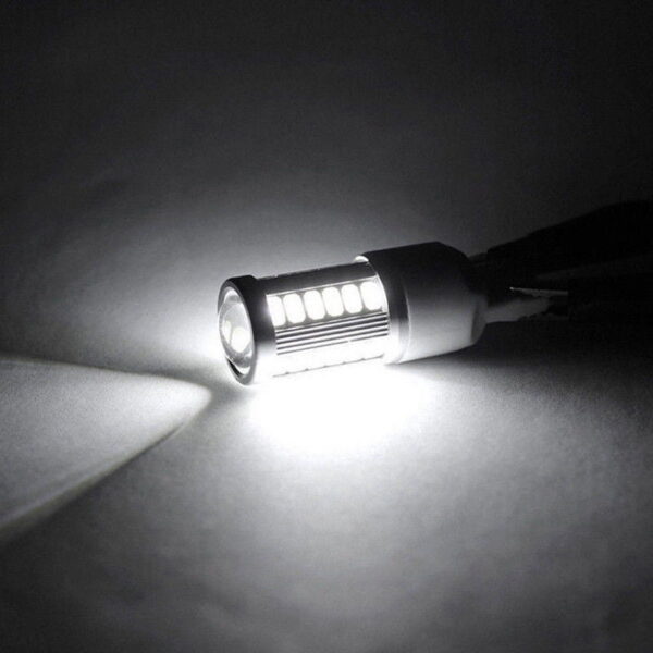 Set becuri T20 dublu filament W21W 7443 33 LED SMD - imagine 7