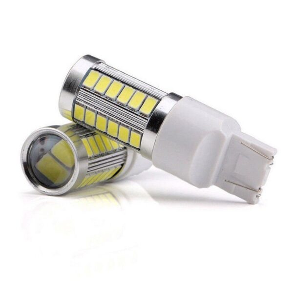 Set becuri T20 dublu filament W21W 7443 33 LED SMD - imagine 4