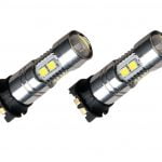 Set 2 becuri led PW24W Albe Daytime / Daylight DRL fara eroare