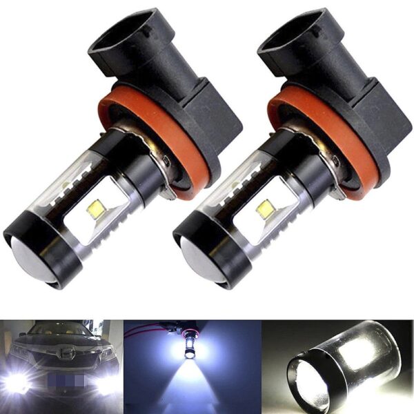 LED H11 LED Proiectoare de ceata 3200LM 6500k - imagine 3