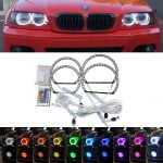 Angel Eyes Multicolor cu Telecomanda BMW E36, E38, E39, E46, LED RGB