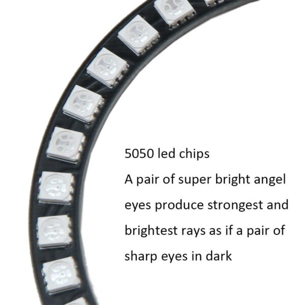 Angel Eyes Multicolor cu Telecomanda BMW E36, E38, E39, E46, LED RGB - imagine 9