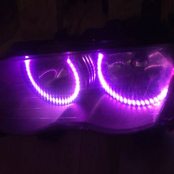 Angel Eyes Multicolor cu Telecomanda BMW E36, E38, E39, E46, LED RGB - imagine 6