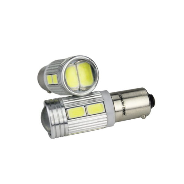 Set 2 x Becuri Albe led H6W BAX9s cu 10 SMD - imagine 7