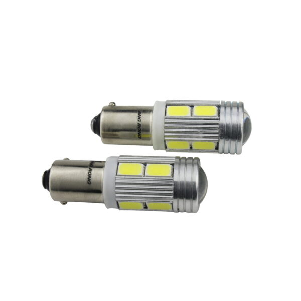 Set 2 x Becuri Albe led H6W BAX9s cu 10 SMD - imagine 10