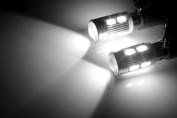 Set 2 x Becuri Albe led H6W BAX9s cu 10 SMD - imagine 12