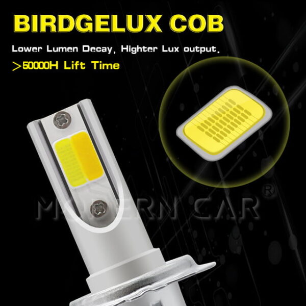 Led H7 Cu dubla culoare Alb / Galben 9600LM - imagine 10