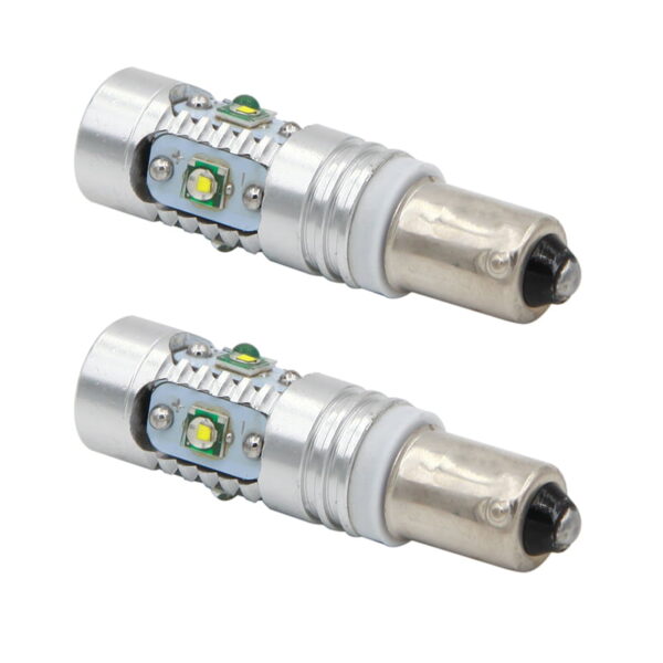 Set 2 x Becuri Albe led BAX9s H6W cu 5 LED Cree - imagine 4