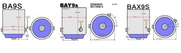 Set 2 x Becuri Albe led BAX9s H6W cu 5 LED Cree - imagine 8