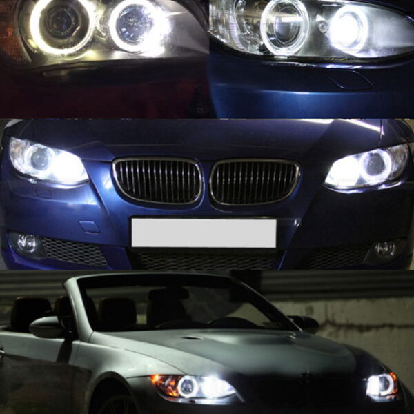 Set 2 x 80W LED Marker Angel Eyes  BMW E90 E91 Seria 3 - imagine 9