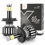 Becuri led h7 cu 6 fete si 3 nuante de culoare, Canbus, X6S