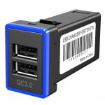 Incarcator tip Priza auto USB cu dubla incarcare rapida 3.1A Quick Charge 3.0
