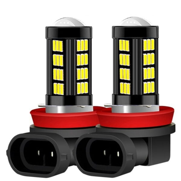 Set 2 x H11 LED cu 36 SMD cu lumina alba Efect Xenon - imagine 4