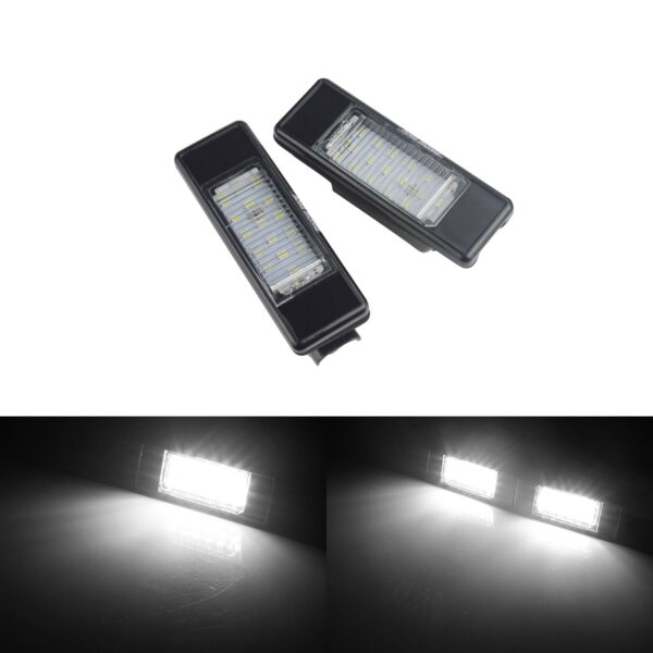 Set lampi LED numar dedicate PEUGEOT 106 207 307 308 406 407 508 1007 3008 Citroen C2 C3 C4 C5 C6 DS3 - imagine 9