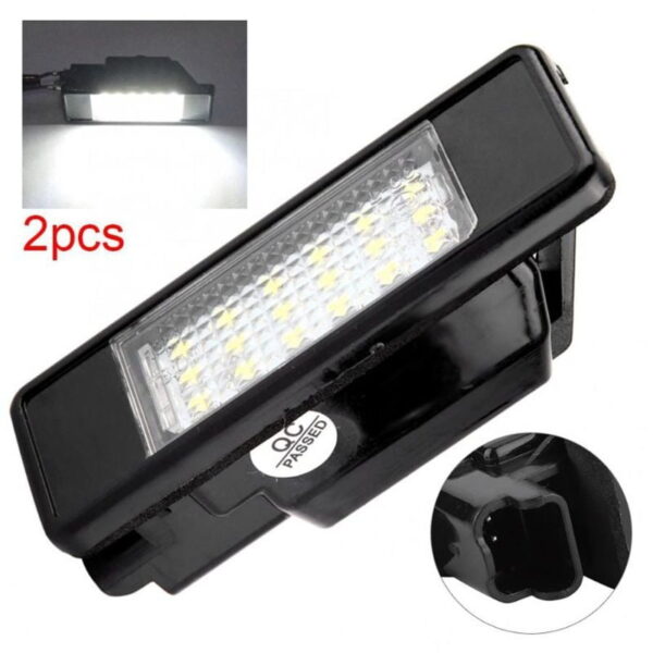 Set lampi LED numar dedicate PEUGEOT 106 207 307 308 406 407 508 1007 3008 Citroen C2 C3 C4 C5 C6 DS3 - imagine 6
