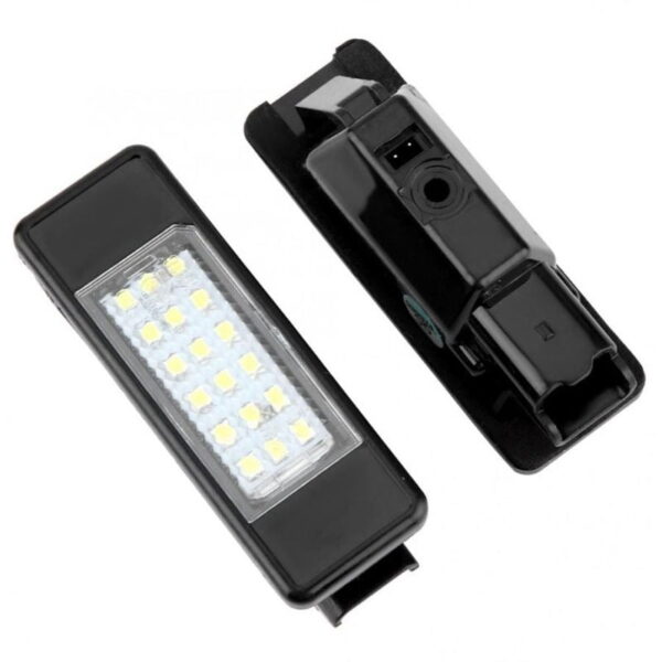 Set lampi LED numar dedicate PEUGEOT 106 207 307 308 406 407 508 1007 3008 Citroen C2 C3 C4 C5 C6 DS3 - imagine 5