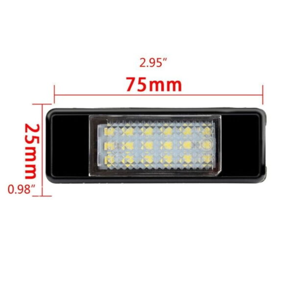 Set lampi LED numar dedicate PEUGEOT 106 207 307 308 406 407 508 1007 3008 Citroen C2 C3 C4 C5 C6 DS3 - imagine 3