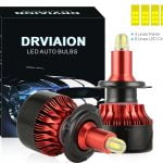 Set 2 x Becuri led H7 cu 8 Fete 13500Lm 6500k