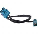 Adaptor antena radio auto FAKRA 12V pentru VW Skoda Audi din 2 in 1