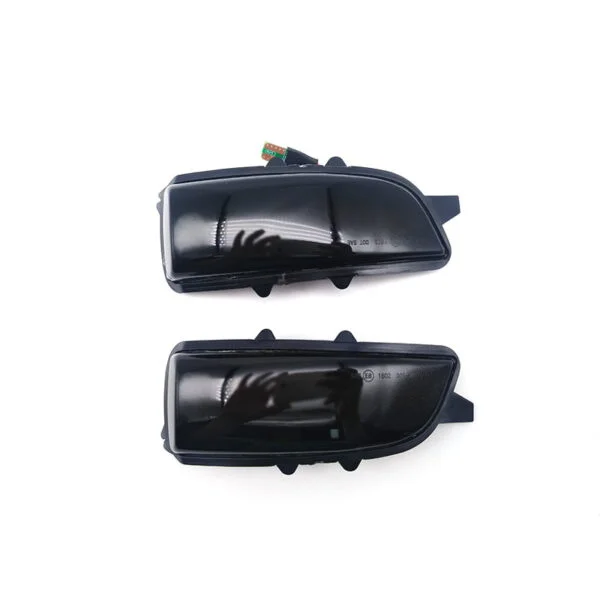 Set semnalizare dinamica secventiala progresiva fumurie oglinda Volvo V50 V70 II III S60 I S40 II S80 II C30 II - imagine 11