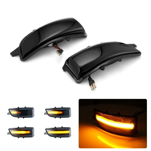 Set semnalizare dinamica secventiala progresiva fumurie oglinda Volvo V50 V70 II III S60 I S40 II S80 II C30 II