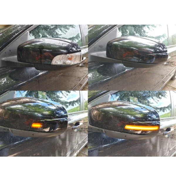 Set semnalizare dinamica secventiala progresiva fumurie oglinda Volvo V50 V70 II III S60 I S40 II S80 II C30 II - imagine 4