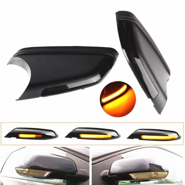 Set semnalizare dinamica secventiala progresiva fumurie oglinda VW Volkswagen Polo mk4 FL Vento Skoda Octavia