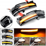 Set semnalizare dinamica secventiala progresiva fumurie oglinda Ford Fusion Mondeo IV V MK4 MK5