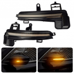 Set semnalizare dinamica secventiala progresiva fumurie oglinda Skoda Superb B8 III mk3 A7 2016 2017 2018 2019
