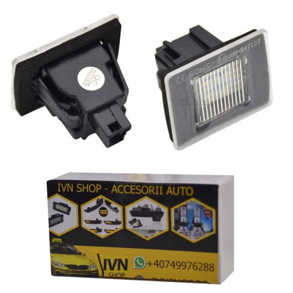 Set Lampi led numar dedicate pentru Mercedes Benz CLA W117 A Class W176 GLA W156 SLK R172 GL Class X166 M Class W166