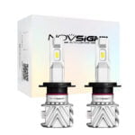 Set 2 Becuri LED H7 NOVSIGHT N35 50W 10000LM 6000K