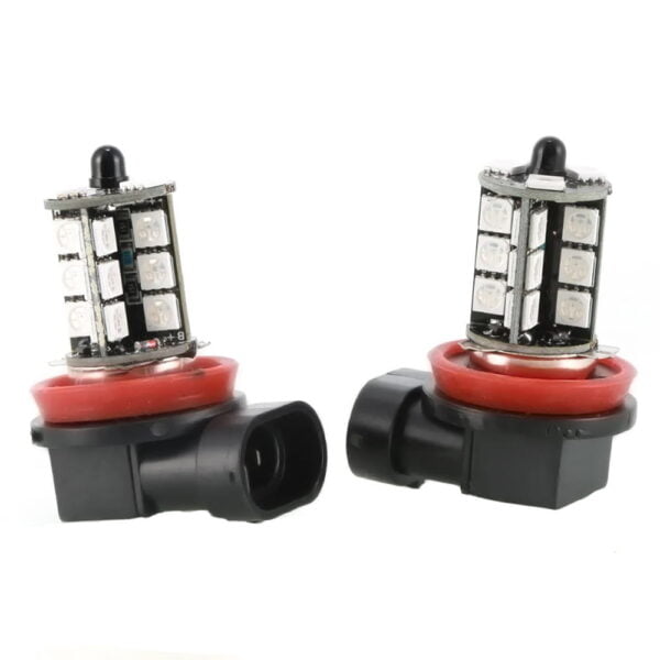 Set 2 Becuri LED RGB pentru proiectoare HB4 cu telecomandă