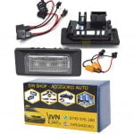 Set 2 Lampi LED CREE Dedicate Numar Inmatriculare Audi A1 A6 A7 TT VW Golf Passat Polo Jetta Touran Touareg