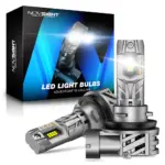 Set 2 becuri LED Novsight N63 model mini, 1:1, Soclu H8 H9 H11 20000LM 90W