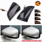 Set semnalizare dinamica secventiala progresiva fumurie oglinda Volvo C30 S40 V50 C70 Prefacelift