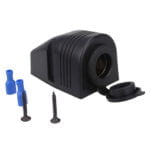 Priza Incarcator tip Bricheta Auto12V /24v Waterproof + Carcasa cu prindere in suruburi, Montaj aplicat pe bord