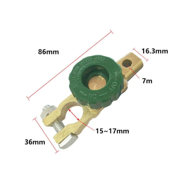 Borna Comutator Alimentare Baterie Auto Moto cu Decuplare / Deconectare Rapida - imagine 2