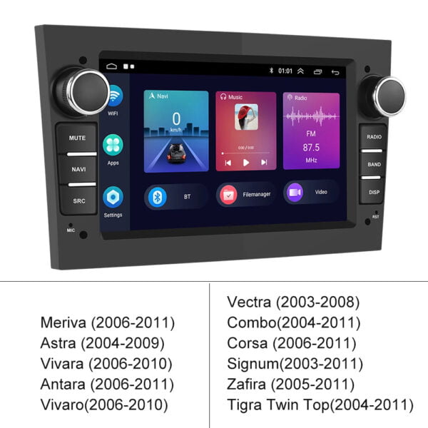Navigatie Android 13, 2GB RAM 32GB ROM, Ecran tactil 7inch, Carplay & Android auto pentru Opel Astra Corsa Zafira - imagine 16