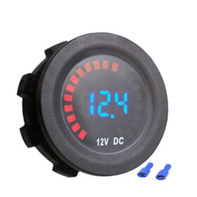 Voltmetru Panou digital auto cu afisare grafica si numerica, Indicator de voltaj LED 12V 24V DC
