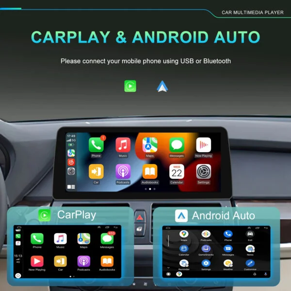 Navigatie Android BMW X5 E70 X6 E71, CCC, 13, 8 core, 8GB RAM 128GB ROM Ecran 12.3 inch Carplay & Android auto - imagine 4