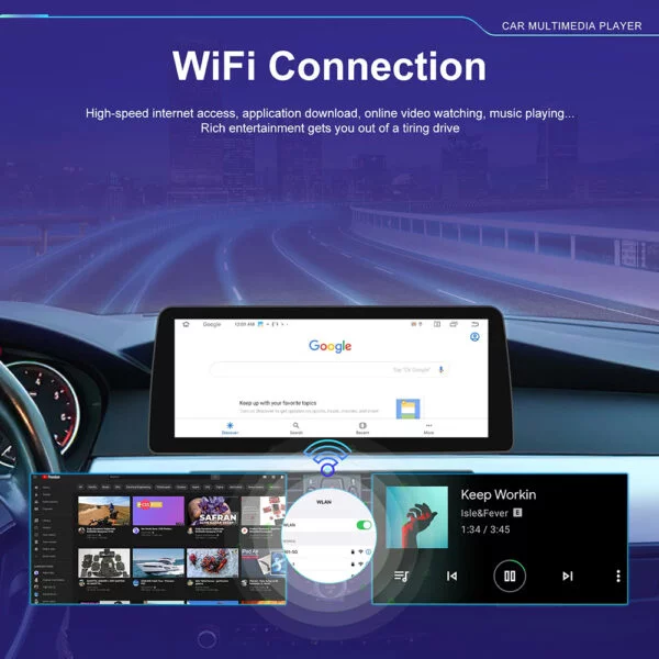 Navigatie Android BMW X5 E70 X6 E71, CCC, 13, 8 core, 8GB RAM 128GB ROM Ecran 12.3 inch Carplay & Android auto - imagine 7