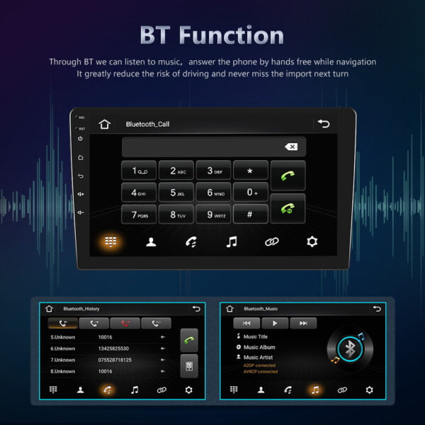 Navigatie Android 12, 4GB RAM 64GB ROM Ecran 10inch Carplay & Android auto Asistent virtual Dedicata VW Passat CC / B7 - imagine 12