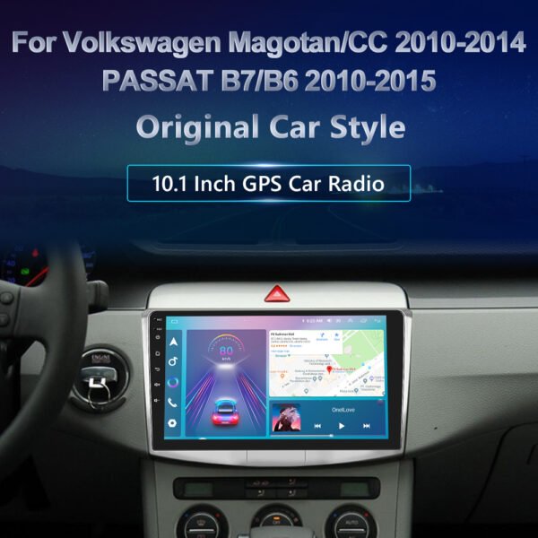 Navigatie Android 12, 4GB RAM 64GB ROM Ecran 10inch Carplay & Android auto Asistent virtual Dedicata VW Passat CC / B7 - imagine 22