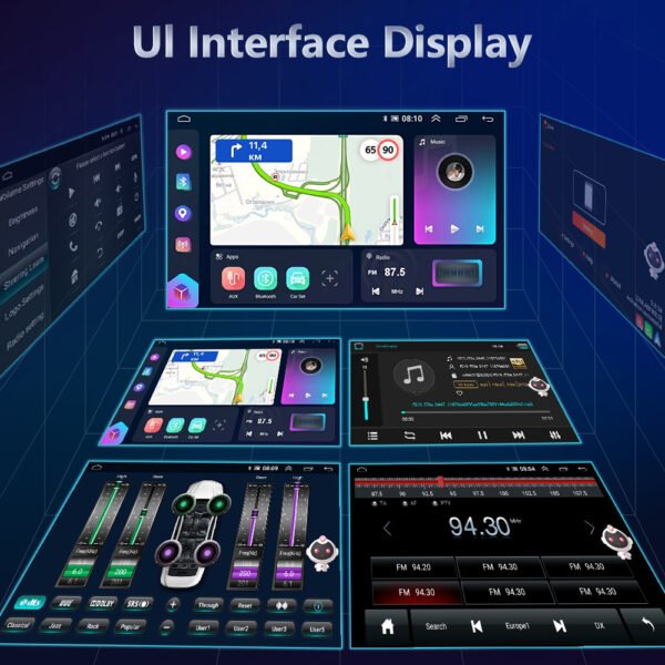 Navigatie Android 12, 4GB RAM 64GB ROM Ecran 10inch Carplay & Android auto Asistent virtual Dedicata VW Passat CC / B7 - imagine 9