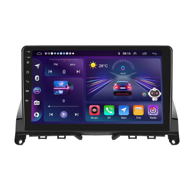 Navigatie Android C-Class W204 S204 2007-2010, 2GB RAM 64GB ROM Ecran 9inch Carplay & Android auto