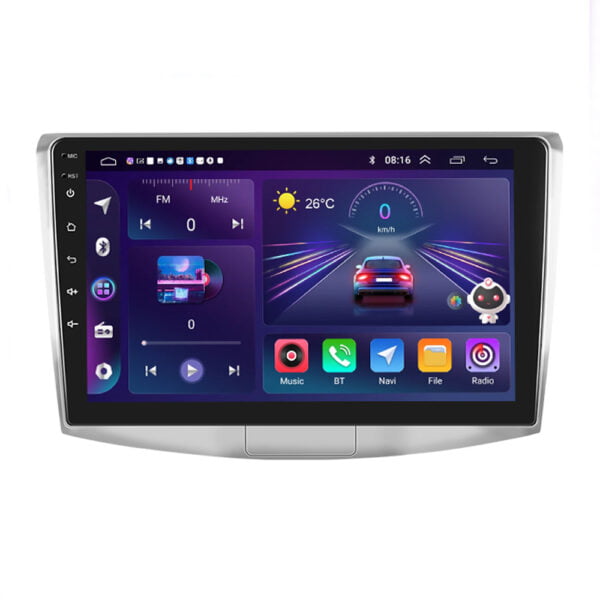 Navigatie Android 12, 4GB RAM 64GB ROM Ecran 10inch Carplay & Android auto Asistent virtual Dedicata VW Passat CC / B7