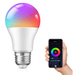 Bec LED Inteligent E27 RGBW Lumina ALBA si Colorata – Wifi, Control Smart, Compatibil cu Alexa și Google Home, Tuya